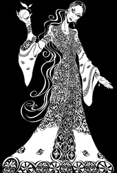 Die Zarewna, aus Stravinskys Der Feuervogel, aufgeräumte Version der Schwarzweiß-Datei, 2005 von Neale Osborne